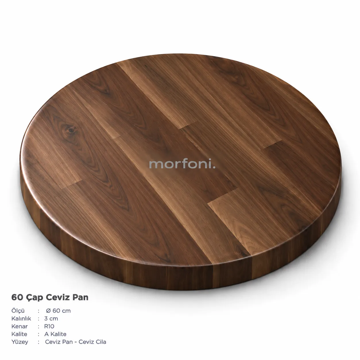 Ceviz Pan 30 mm Masa Tablası